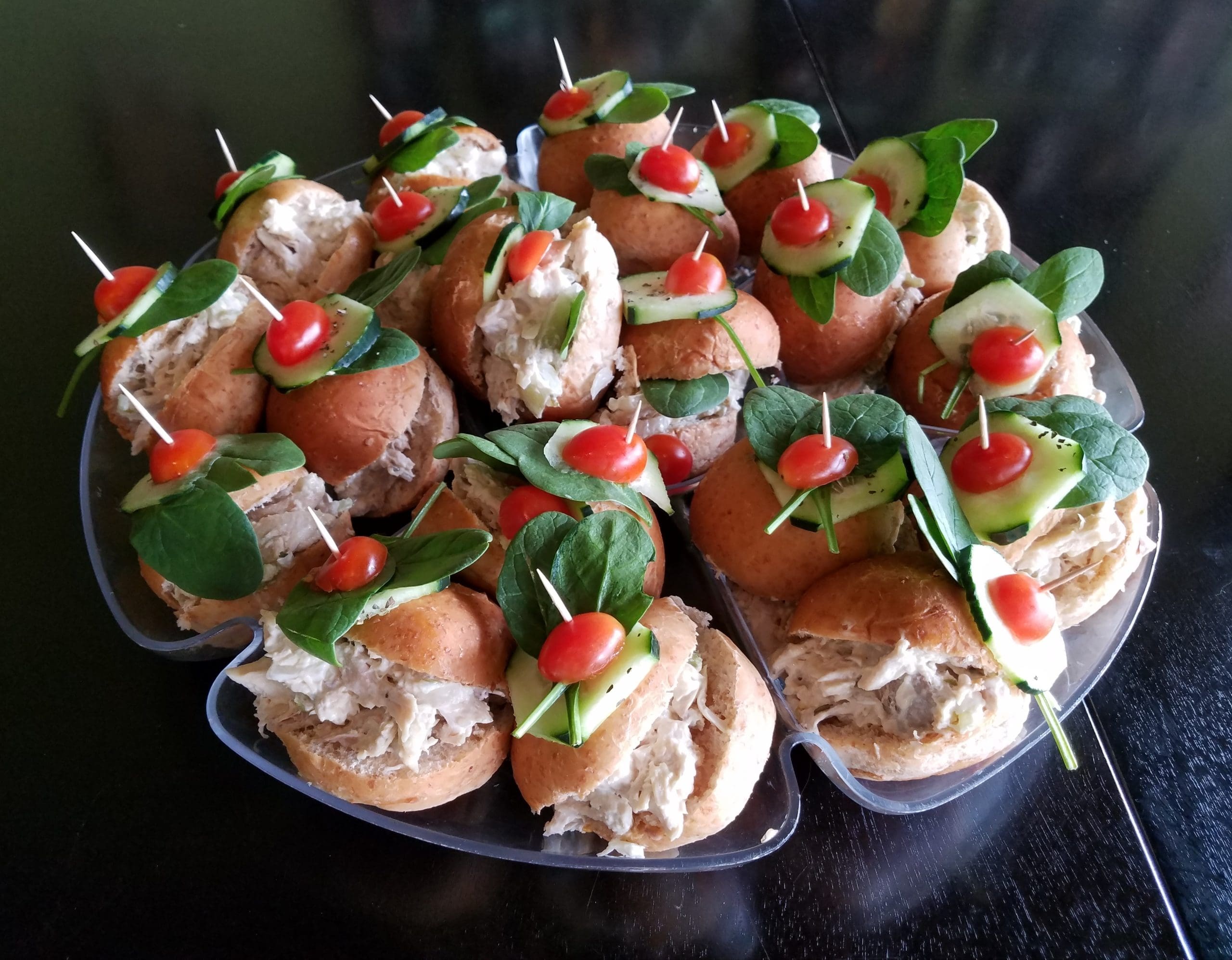 Catering sliders tray